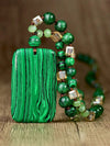 Vintage Malachite Pendant Necklace