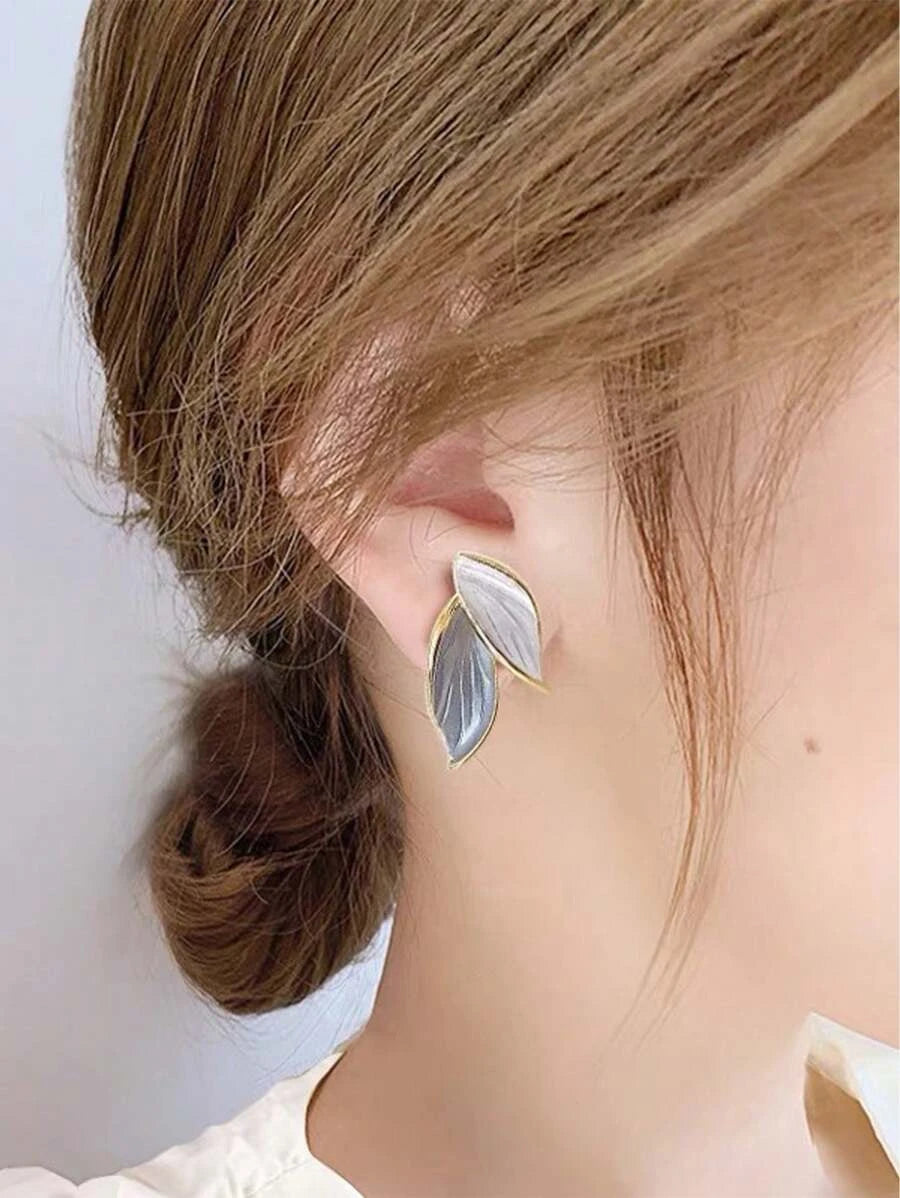 French Gradient Blue Earrings