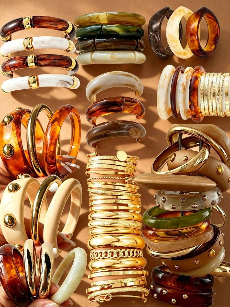 Maillard Color Palette Bracelet Set