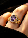 Oval Copper Promise Ring Set